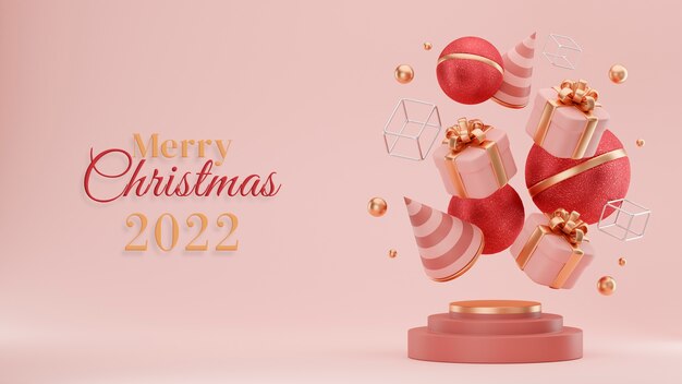 feliz navidad 2022 con regalos