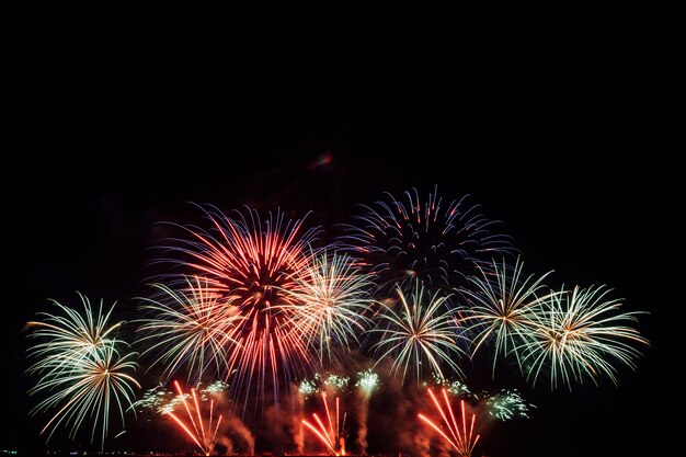 festival de fuegos artificiales en Tailandia