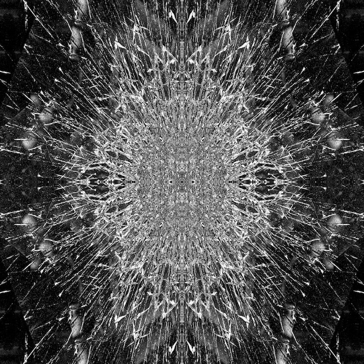 Foto gratuito figura geométrica fractal abstracto o fondo con textura
