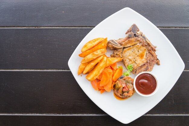 filete de costilla de cerdo