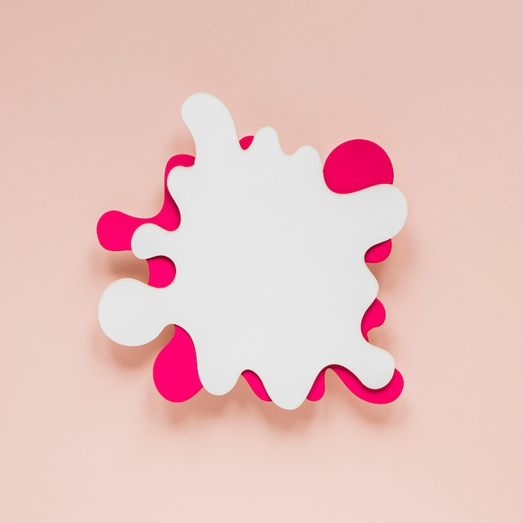 Photo Gratis flat lay of paper cut-out for carnival in two colors