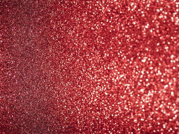 Flat lay red glitter