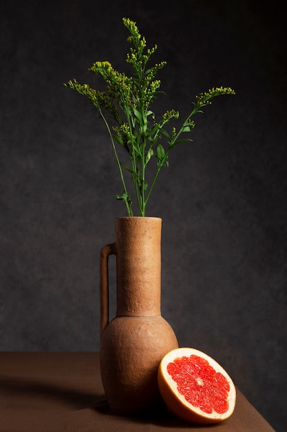 Florero bodegón en estilo barroco