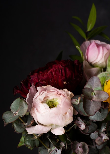 Foto gratuita flores florecientes de primer plano