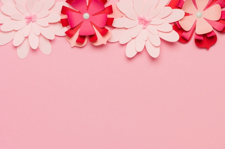 Foto gratuito flores de primavera de papel multicolor