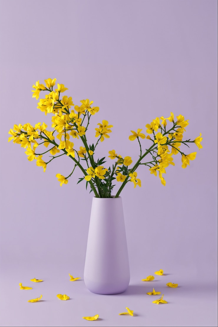 Foto gratuito las flores en un telón de fondo colorido