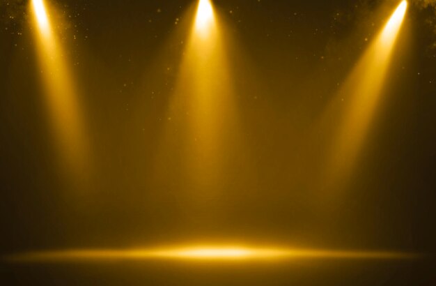 Los focos se iluminan con el escenario vacío