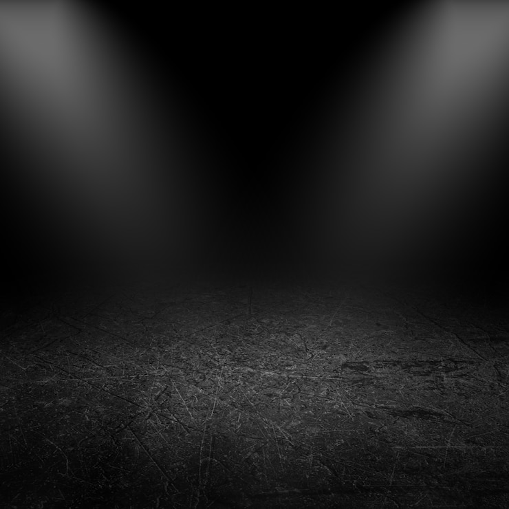 Foto gratuito focos que brillan en un interior de grunge