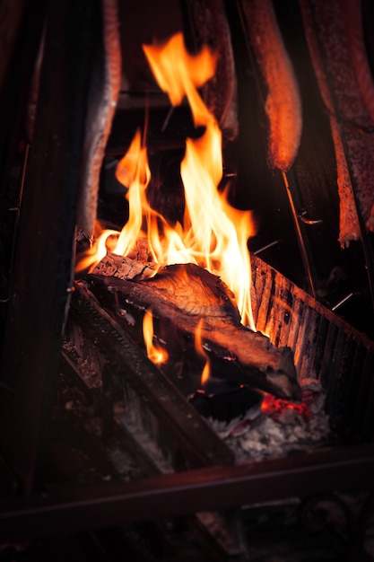 Fogata de una chimenea