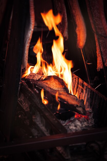 Fogata de una chimenea