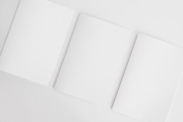 Folletos en blanco