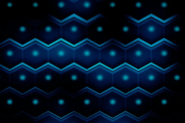 Fondo 3d con formas hexagonales y textura.