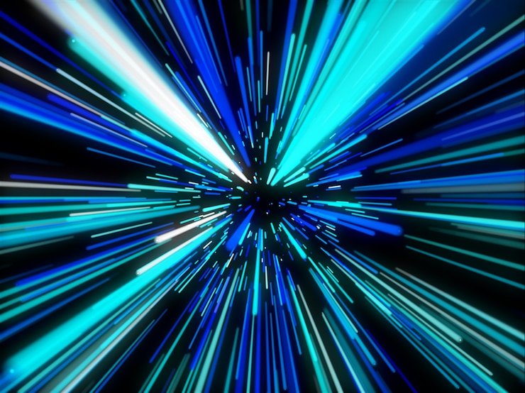 Foto gratuito fondo abstracto en 3d con líneas rectas de movimiento