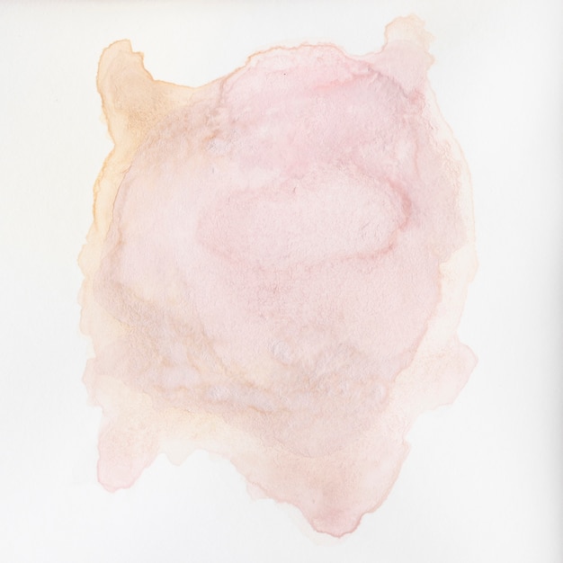 Fondo abstracto de acuarela con una salpicadura rosa de pintura de acuarela