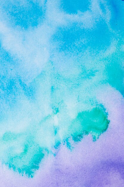 Fondo abstracto aquarelle violeta y azul