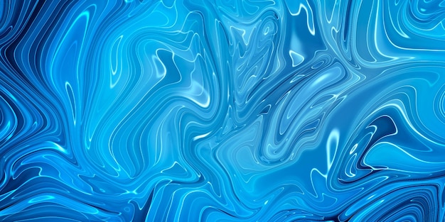 Fondo abstracto azul veteado. Patrón de mármol líquido.