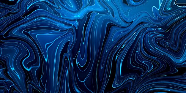 Fondo abstracto azul veteado. Patrón de mármol líquido.