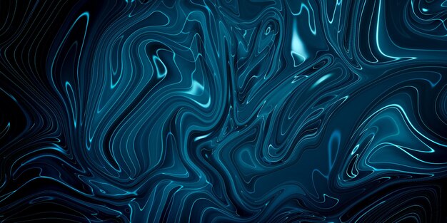 Fondo abstracto azul veteado. Patrón de mármol líquido.