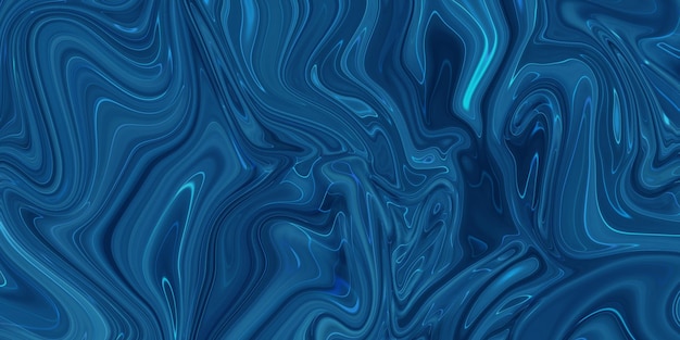 Fondo abstracto azul veteado. Patrón de mármol líquido.