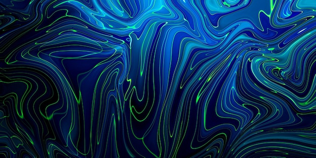 Fondo abstracto azul veteado. Patrón de mármol líquido.