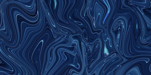 Fondo abstracto azul veteado. Patrón de mármol líquido.