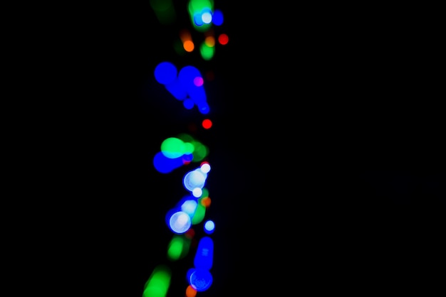 Fondo abstracto bokeh con luces coloridas