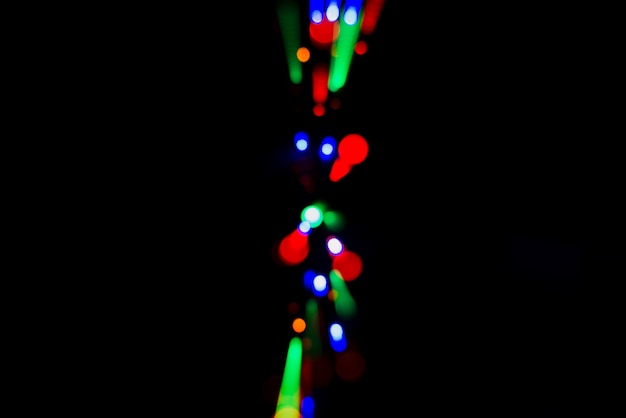 Fondo abstracto bokeh con luces coloridas