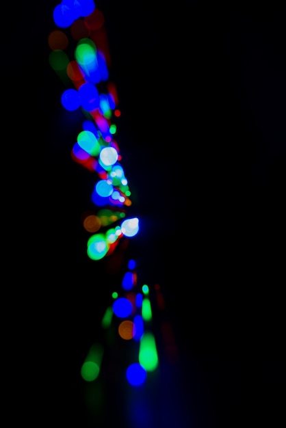 Foto gratuita fondo abstracto bokeh con luces coloridas