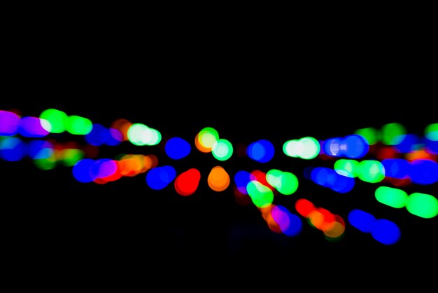 Fondo abstracto bokeh con luces coloridas