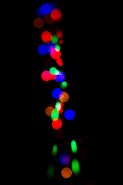 Fondo abstracto bokeh con luces coloridas