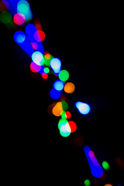 Foto gratuita fondo abstracto bokeh con luces coloridas