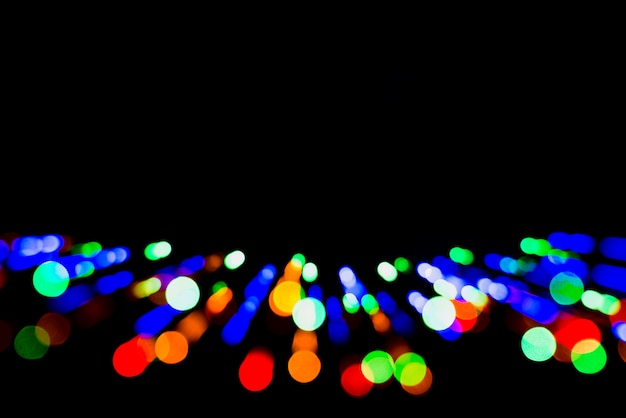 Fondo abstracto bokeh con luces coloridas