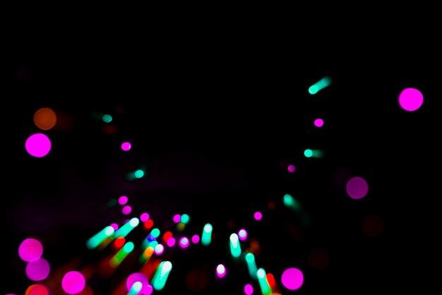 Fondo abstracto bokeh con luces coloridas