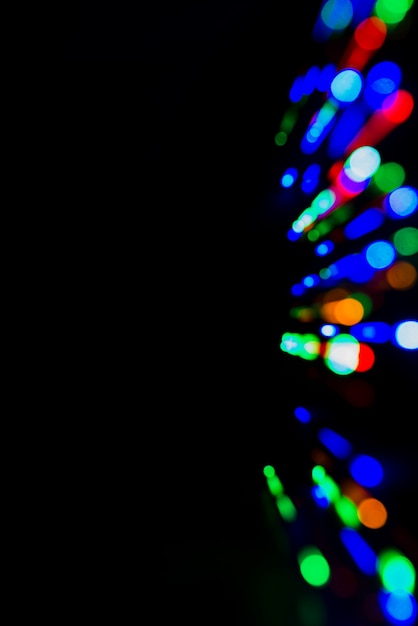 Foto gratuita fondo abstracto bokeh con luces coloridas