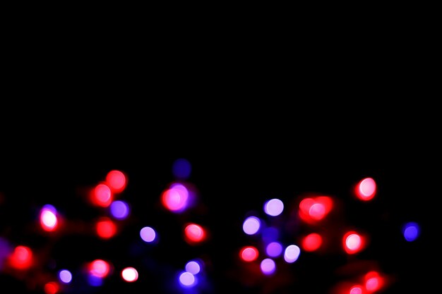 Fondo abstracto bokeh en la noche