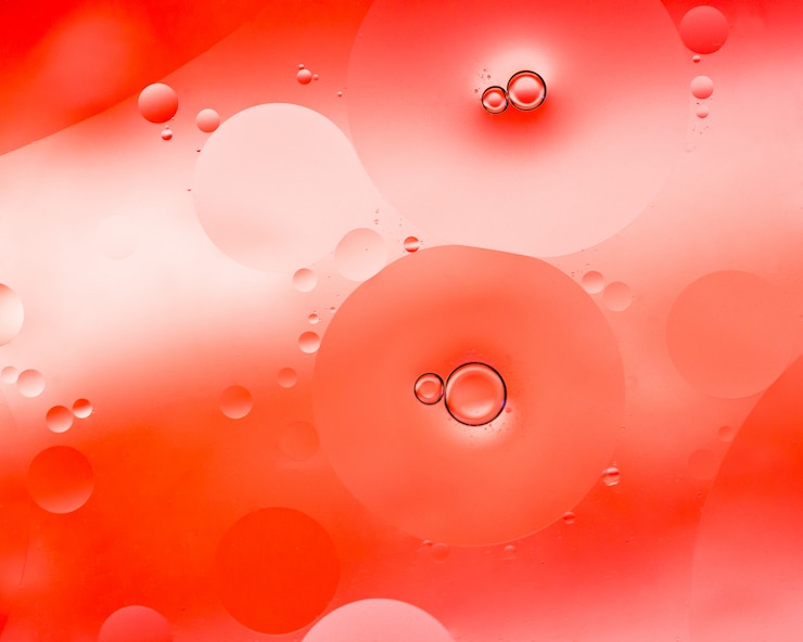 Foto gratuito fondo abstracto de burbujas rojas o gotas