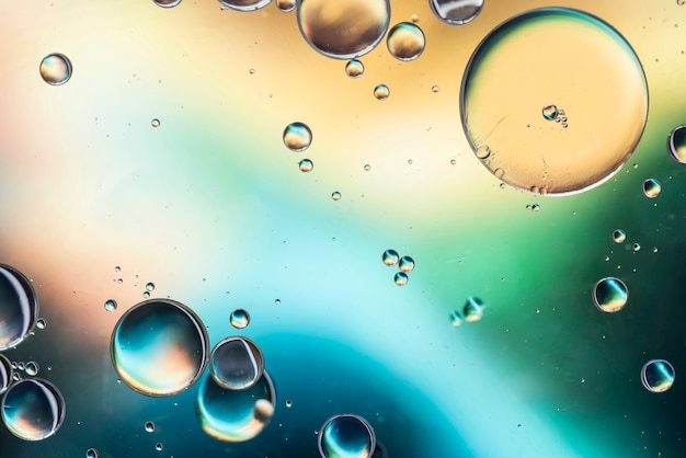 Fondo abstracto colorido con burbujas