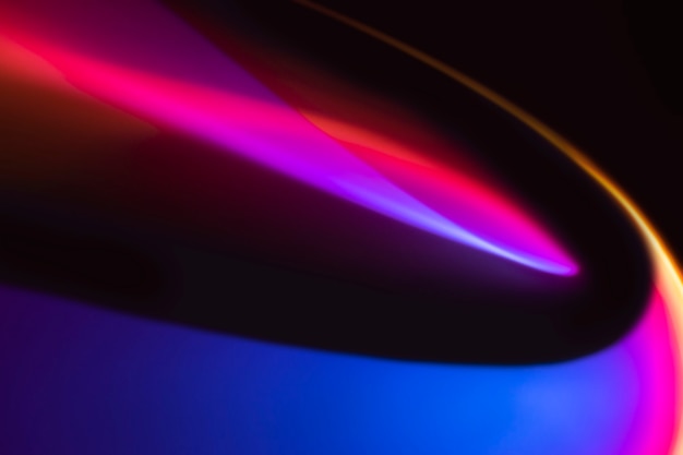 Fondo abstracto colorido con luz led de neón