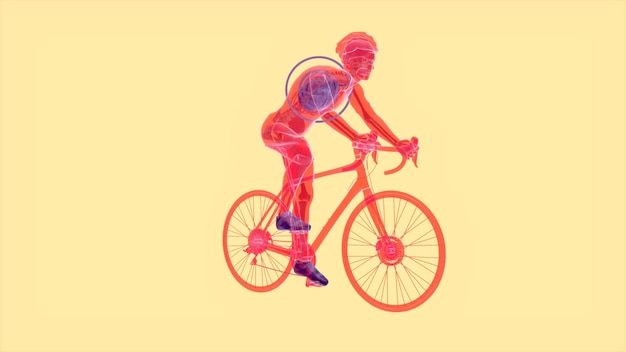 Fondo abstracto de un diseño de ciclista