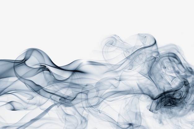 Fondo abstracto, diseño cinematográfico de textura de humo azul