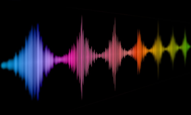 Foto gratuito fondo abstracto con diseño de ondas sonoras