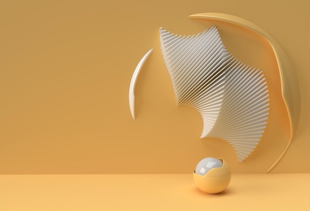 Fondo abstracto Esferas 3d dinámicas Diseño moderno de pancarta o póster