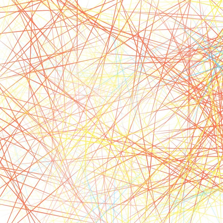 Foto gratuito fondo abstracto de líneas rojas y amarillas