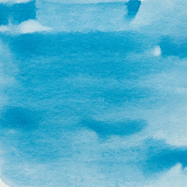 Fondo abstracto de la pintura de acuarela azul