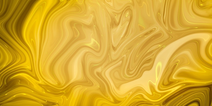 Foto gratuito fondo abstracto de pintura al óleo amarilla y dorada pintura al óleo pintura al óleo amarilla y dorada para el fondo fondo abstracto de textura de patrón de mármol amarillo y dorado