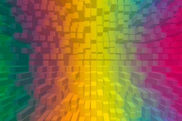 Fondo abstracto vivo - cubos