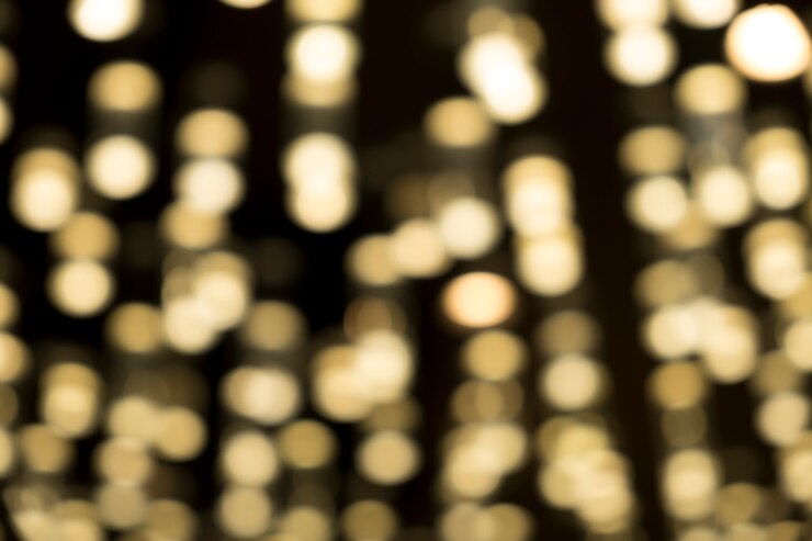 Foto gratuito fondo amarillo bokeh luz