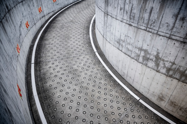 Foto gratuito fondo de arquitectura de inspiración brutalista