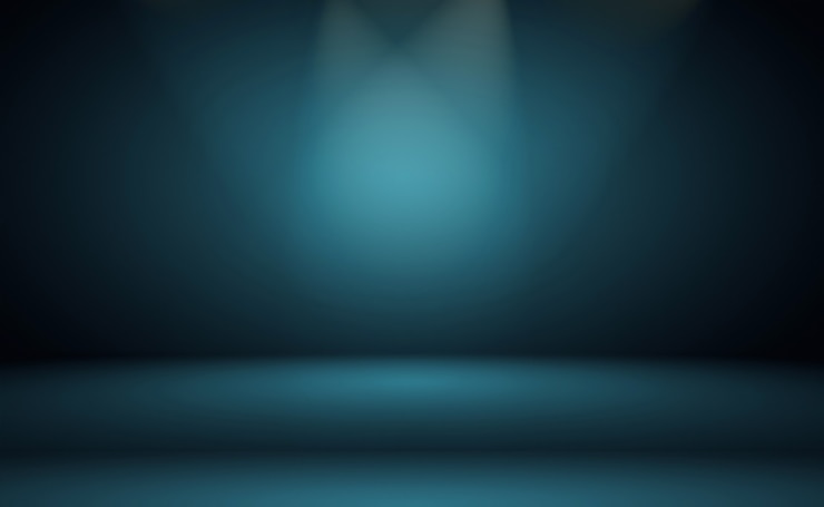Foto gratuito fondo azul degradado de lujo abstracto. azul oscuro liso con banner de estudio de viñeta negra.