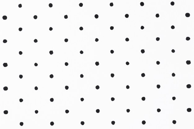 Fondo blanco mínimo con patrón de puntos polka negros